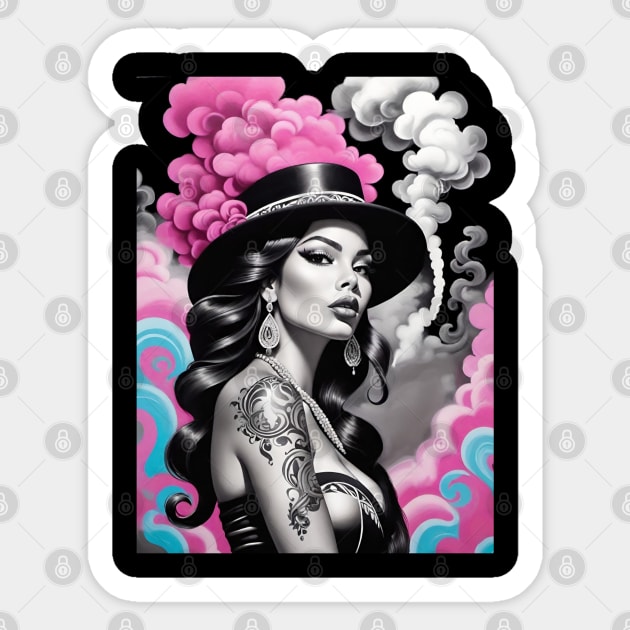 Chicana Power Sticker by Absinthe Society 